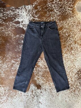 Curve Love Black Wash Mom Jeans